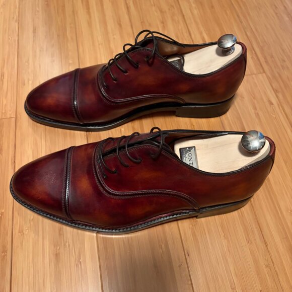 Bontoni Capped Toe Oxford Dress Shoes- Brand New - Picture 2 of 5